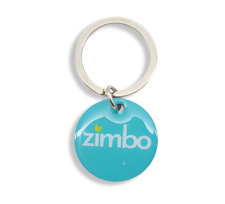 Offset Printing Metal Round Logo Keychain Offset Printing Metal Round Logo Keychain