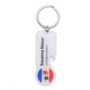 SO-001 Landtagskandiatin Bottle Opener Offset Printing Shopping Cart Opener